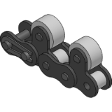 Top Rollers Installed on Every Second Link